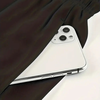 Tuta plazhi me lidhëse të bardhë, xhepa