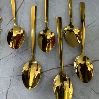 Lugë supe gold, inoks, 6 copë