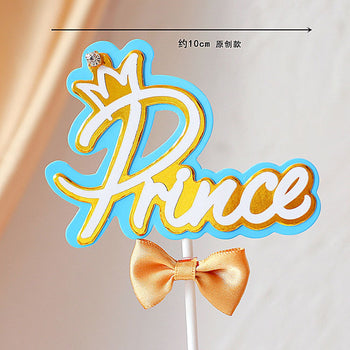 Dekor për pjesën e sipërme të tortës “Princess” & “Prince” (cake topper)