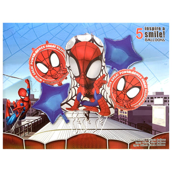 Set me 5 tullumbace me Spiderman me përmasa
