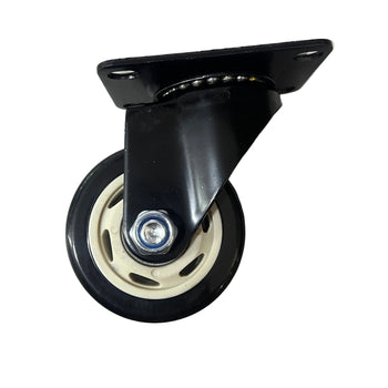 Rrotë lëvizëse me pllakë fiksimi dhe rrotullim 360°, H10.3 cm