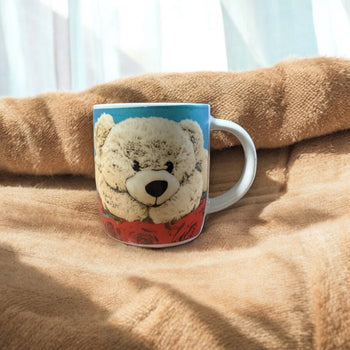 Filxhan çaji prej qeramike me figurë arushi