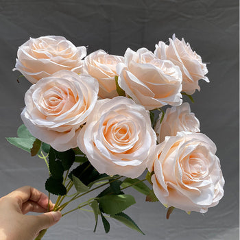 Tufë me lule artificiale, 9 degë, 48cm