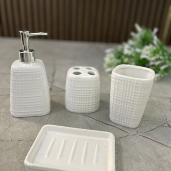 Set qeramike me aksesore tualeti x4