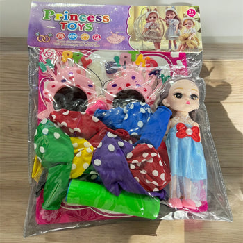 Proncess toys (vajza, syze Happy Brithday, tullumbace , pompe )