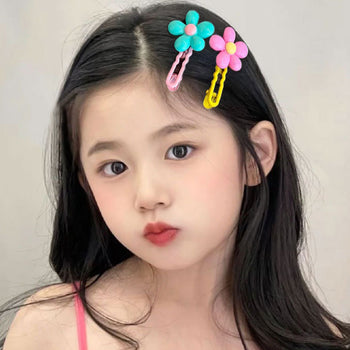 Set me 2 kapëse me lule rozë me të verdhë