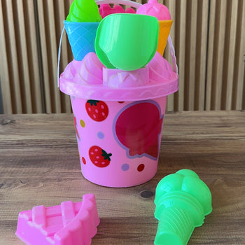 Set me 7 pjesë lodrash plazhi me akullore