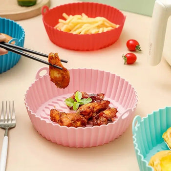 Tavë pjekje silikoni për air fryer