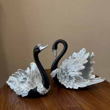 Set mjellmash dekorative silver & black