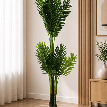 Pemë palmë artificiale me disa trungje