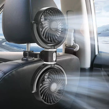 Ventilator i dyfishtë për sediljen e makinës