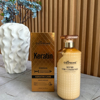 Shambo me keratin për riparim dhe hidratim flokësh