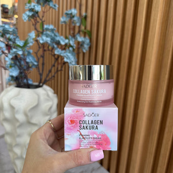 Krem fytyre me collagen sakura për elasticitet dhe hidratim