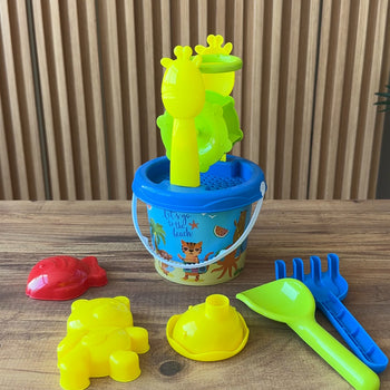 Set me lodra plazhi me 6 pjesë me xhirafë