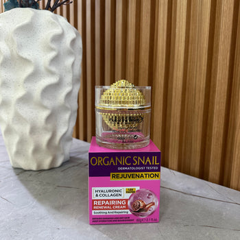 Organic snail krem për rigjenerim dhe hidratim të lëkurës
