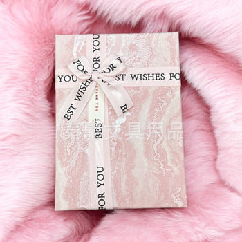 Set me 3 kuti paketimi me fjongo “Best wishes to you” dhe dizenjo valëzimesh