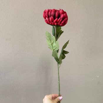 Lule artificiale një kokë me ngjyra të ndryshme