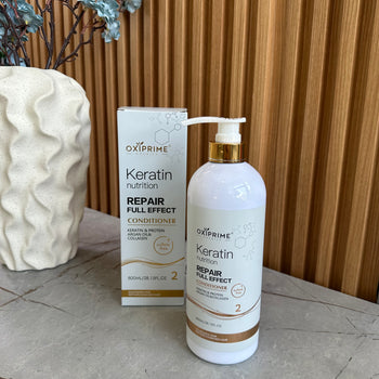 Shampo me keratin për riparim flokësh