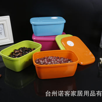 Tas drejtkëndor plastik me kapak me vakum