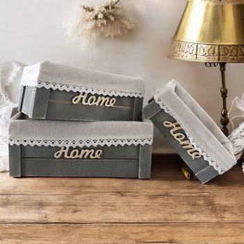 Set me 3 shporta druri “Home”