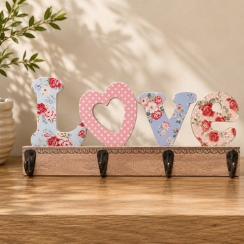 Varëse muri dekorative “LOVE” me 4 grepa