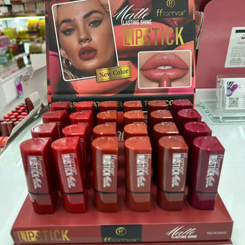 Buzëkuq matte lipstick lasting shine, 6 nuanca