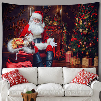 Këllëf jastëku me motive Krishëlindjesh, me babagjysh