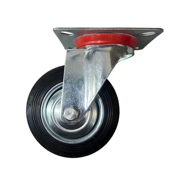 Rrotë transporti e rëndë me mbajtëse çeliku për pajisje industriale, H13.3 cm