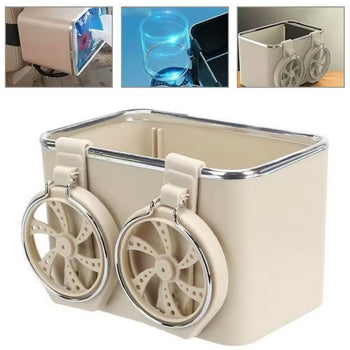 Organizues për makinë me kuti dhe mbajtëse gotash të dyfishta