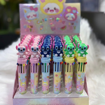 Stilolaps me disa ngjyra e verdhë me arush dhe kokë me Stitch