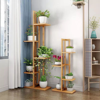 Mbajtëse për lule bamboo (5 mbajtese)