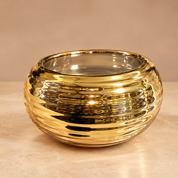 Vazo dekorative qelqi gold
