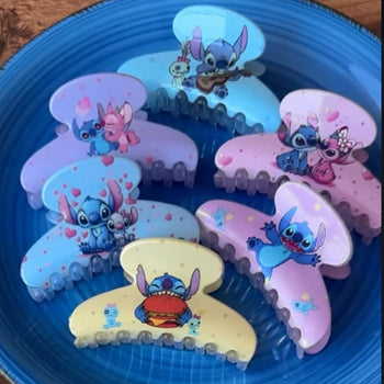 Kapëse flokësh me Stitch me figura të ndryshme