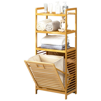 Organizuese bamboo për rrobat e palara, 40*30*130cm