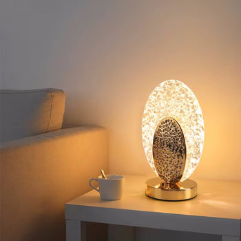 Ndriçues tavoline në formë ovale RGB White