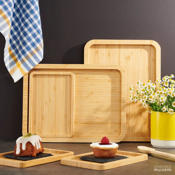 Tabaka druri set 3 copë, me anësore të thella