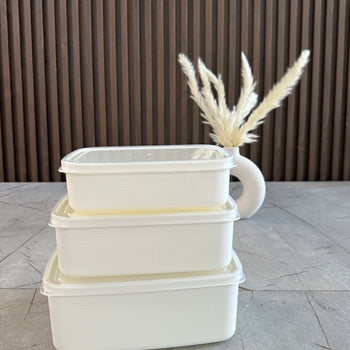 Set tasa plastike x3