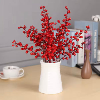 Degë artificiale me cherry, 61 cm