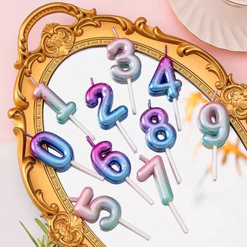 Qirinj për tortë ditëlindjeje me numra