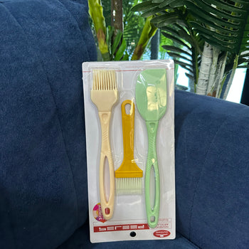 Set furçash dhe spatule për kuzhinë (3 copë)