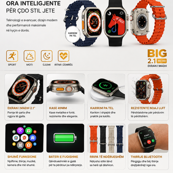 Orë inteligjente S9 Ultra 49 mm