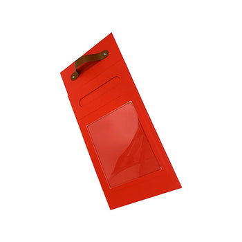 Kuti dhuratash me dorezë dhe dritare transparente, për prezantim të veçantë