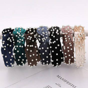 Rreth flokësh tekstili & perla