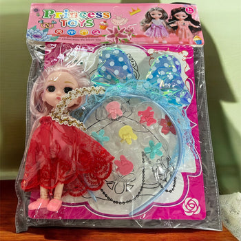 Proncess toys (vajza, kordele, kapse flokesh)