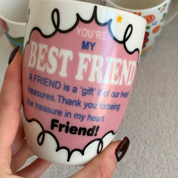 Filxhan qeramike You're my best friends, 8.5*H10.5cm, mix