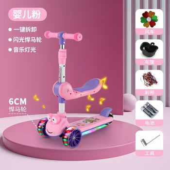 Skuter për fëmijë me figurë breshke