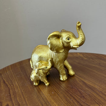 Elefant nënë dhe bebe gold