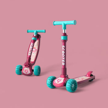 Skuter me mace ngjyrë rozë