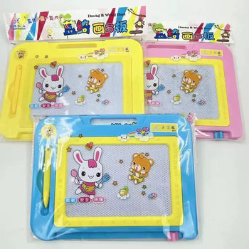 Tabelë vizatimi magnetike për fëmijë, me stilolaps dhe fshirëse