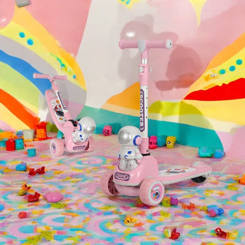 Skuter për fëmijë me austronaut